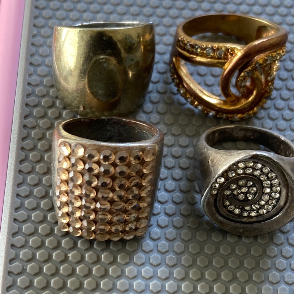 Large old chunky rings
